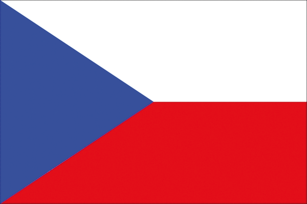 Tschechische Republik | Flagge -gleiche Größe Tschechische Republik | Flagge -gleiche Größe