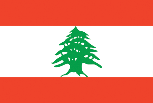 Libanon | Flagge -gleiche Größe Libanon | Flagge -gleiche Größe