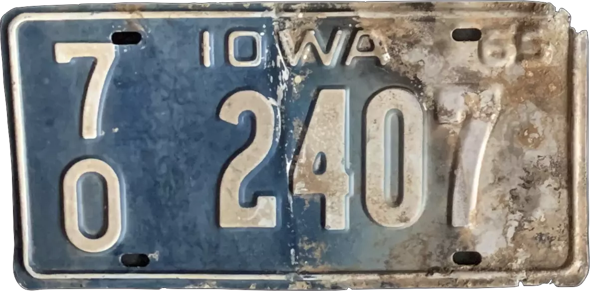 USA license plate | Iowa.9 USA license plate | Iowa.9