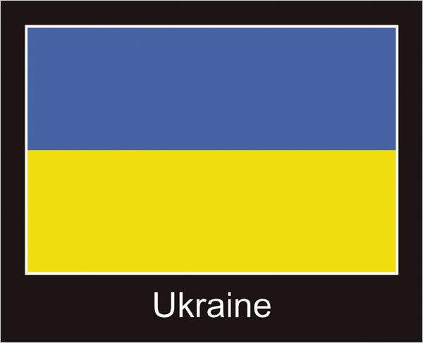 Flagge | Ukraine -schwarzes Design Flagge | Ukraine -schwarzes Design