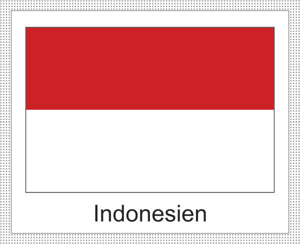 Flagge | Indonesien -weisses Design Flagge | Indonesien -weisses Design