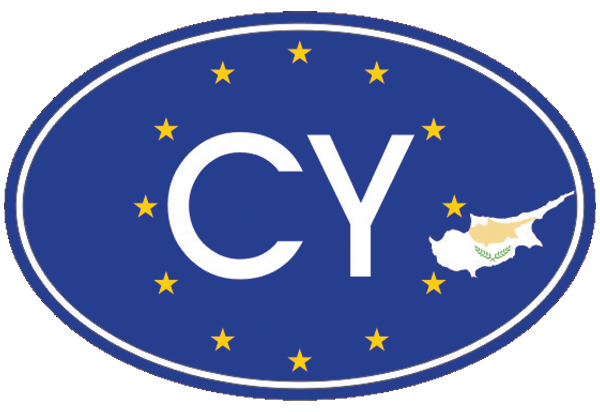 Cyprus | Europe license plate Cyprus | Europe license plate