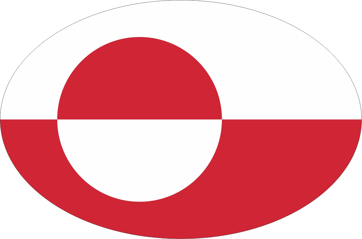 Greenland | sticker in oval shape Greenland | sticker in oval shape