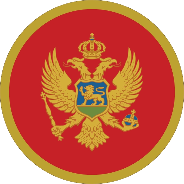 Montenegro | round cut sticker Montenegro | round cut sticker