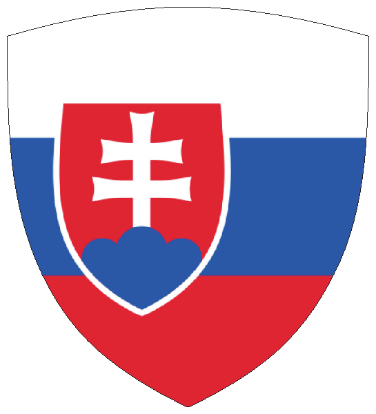 Slowakei | Flagge -wappenförmig Slowakei | Flagge -wappenförmig