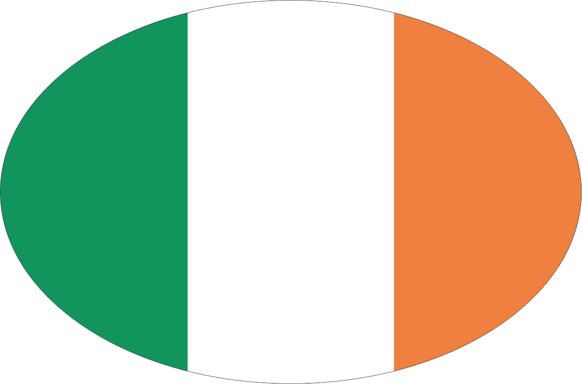 Ireland | sticker in oval shape Ireland | sticker in oval shape