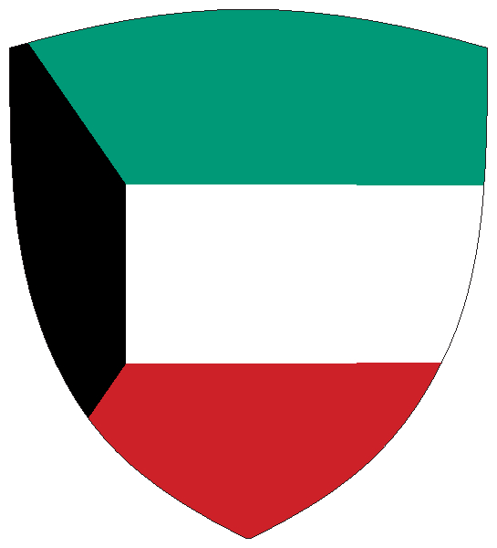 Kuwait | Flagge -wappenförmig Kuwait | Flagge -wappenförmig
