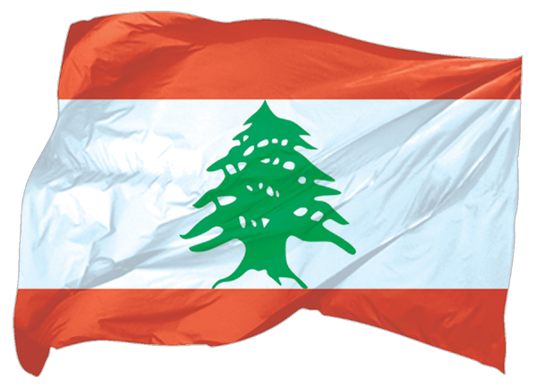 Lebanon | waving flag as sticker Lebanon | waving flag as sticker