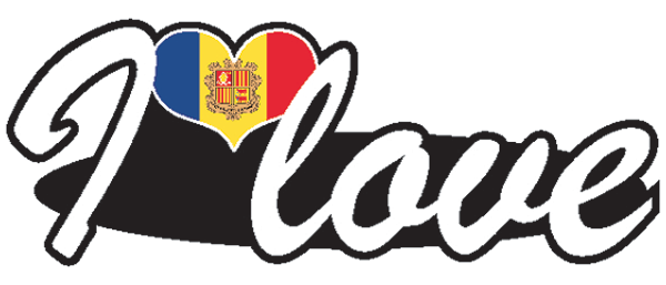 Aufkleber- I love Andorra Aufkleber- I love Andorra
