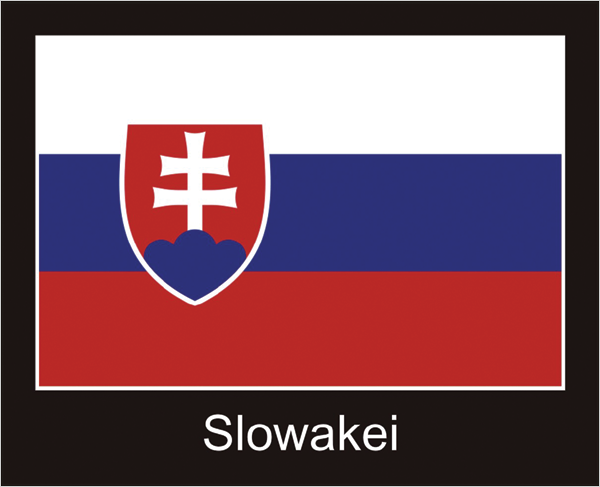 Flagge | Slowakei -schwarzes Design Flagge | Slowakei -schwarzes Design