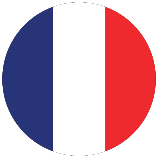 France | round cut sticker France | round cut sticker