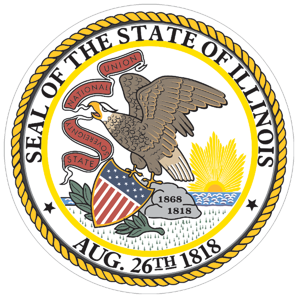 Illinois coat of arms as a sticker Illinois coat of arms as a sticker
