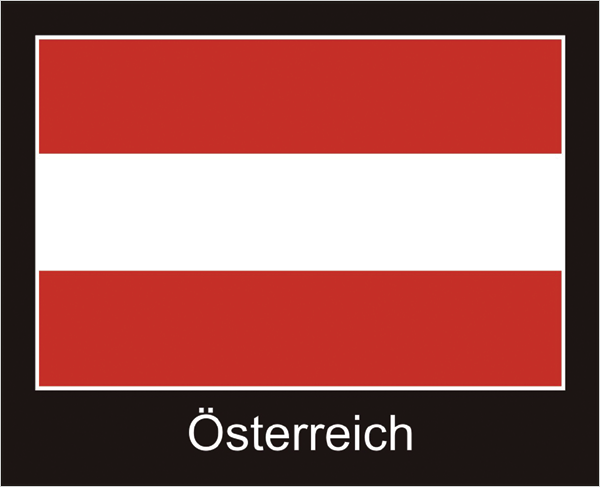 Flagge | Österreich -schwarzes Design Flagge | Österreich -schwarzes Design