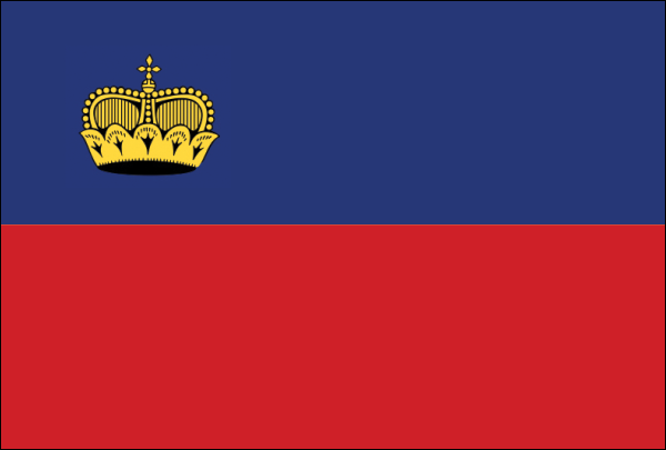 Liechtenstein | Flagge -gleiche Größe Liechtenstein | Flagge -gleiche Größe
