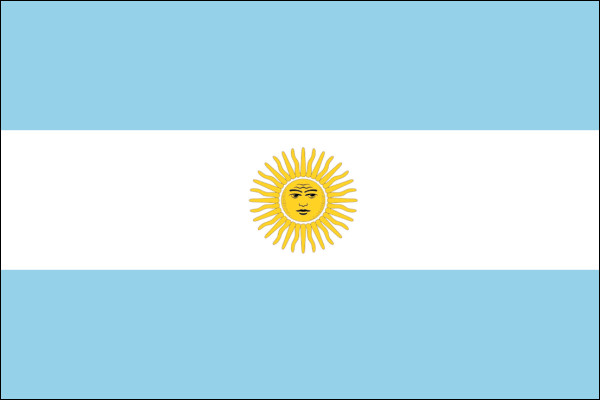 Argentinien | Flagge -gleiche Größe Argentinien | Flagge -gleiche Größe