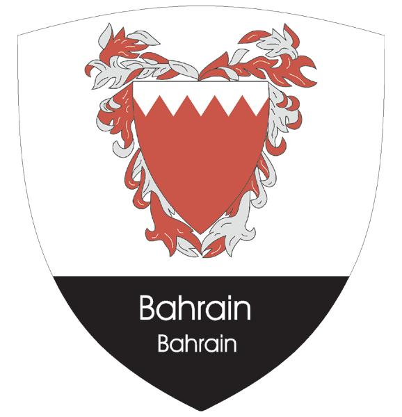 Bahrain | Coat of arms as sticker (2) Bahrain | Coat of arms as sticker (2)