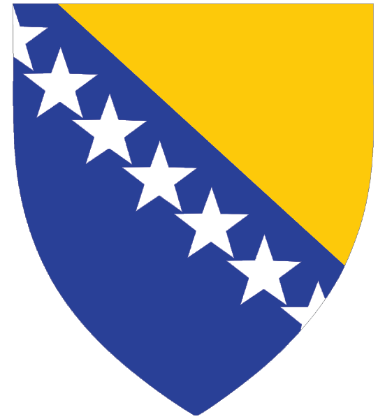 Bosnia and Herzegovina | Coat of arms as sticker Bosnia and Herzegovina | Coat of arms as sticker