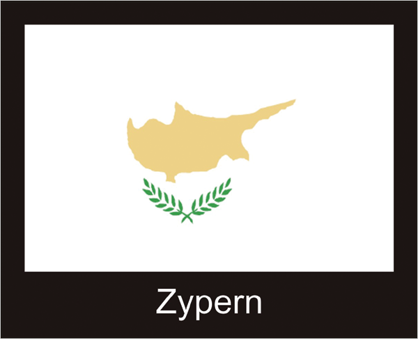 Zypern | Aufkleber mit schwarzem Design Zypern | Aufkleber mit schwarzem Design