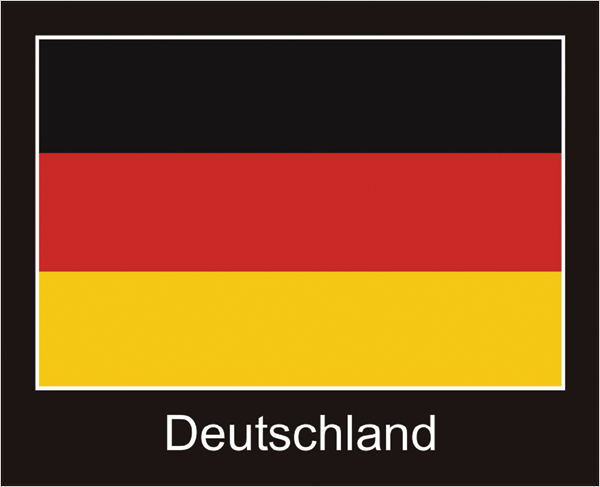 Germany | Sticker with black design Germany | Sticker with black design