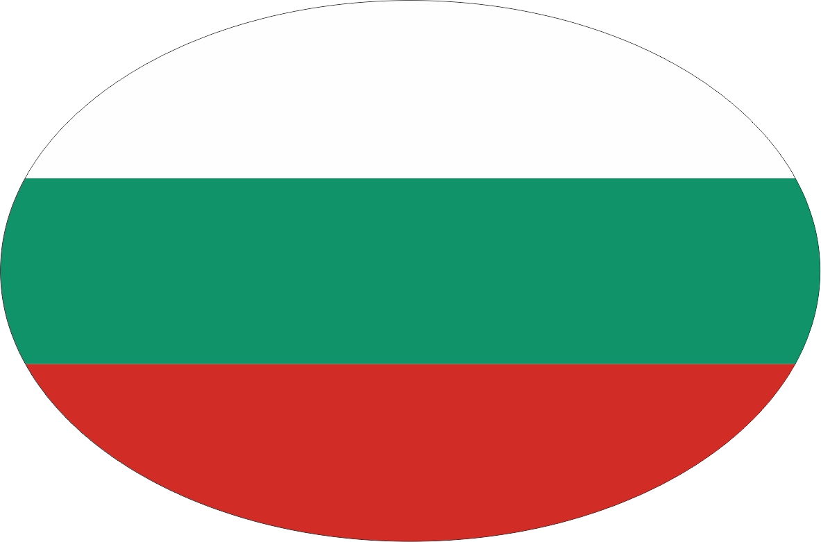 Bulgarien | Aufkleber in ovaler Form Bulgarien | Aufkleber in ovaler Form