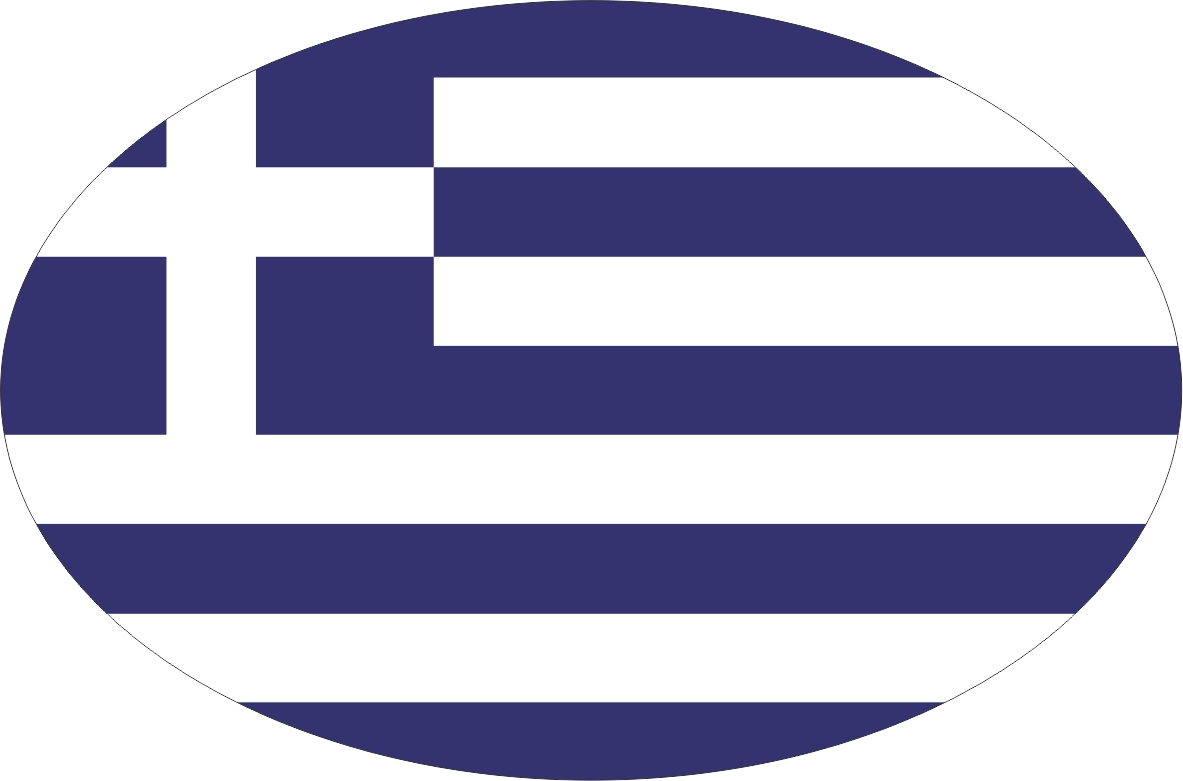Greece | sticker in oval shape Greece | sticker in oval shape