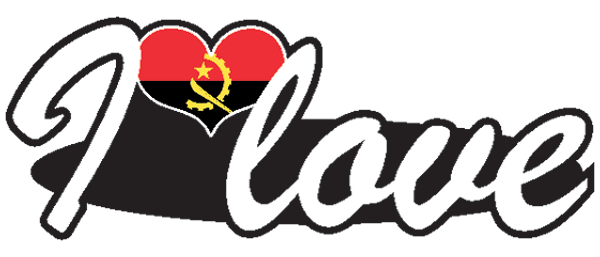 Aufkleber- I love Angola Aufkleber- I love Angola